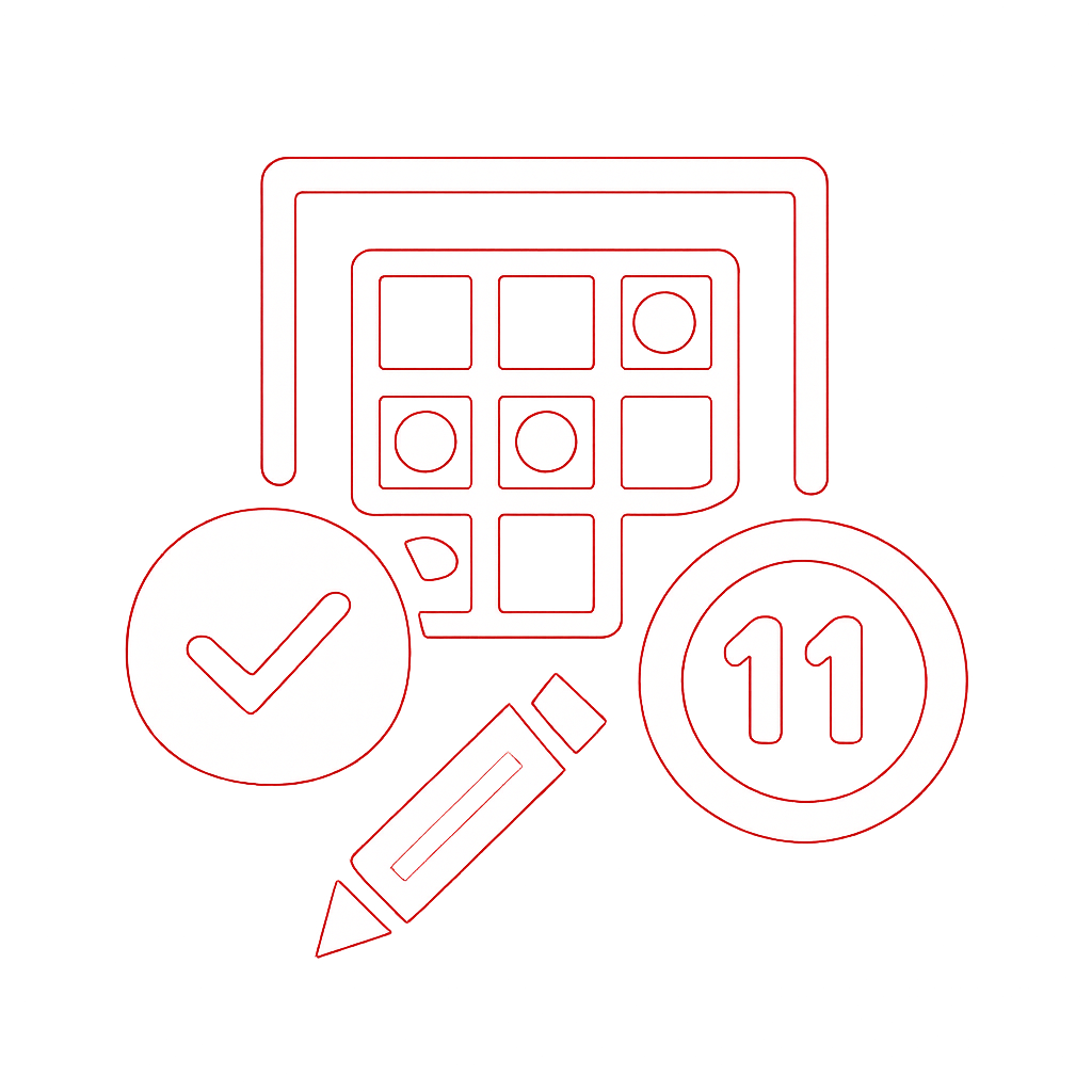 Icon representing account security tips for 11 Lottery.