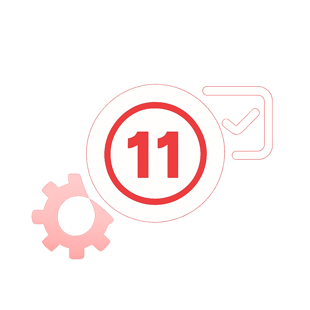 Icon representing account security options for 11 Lottery.
