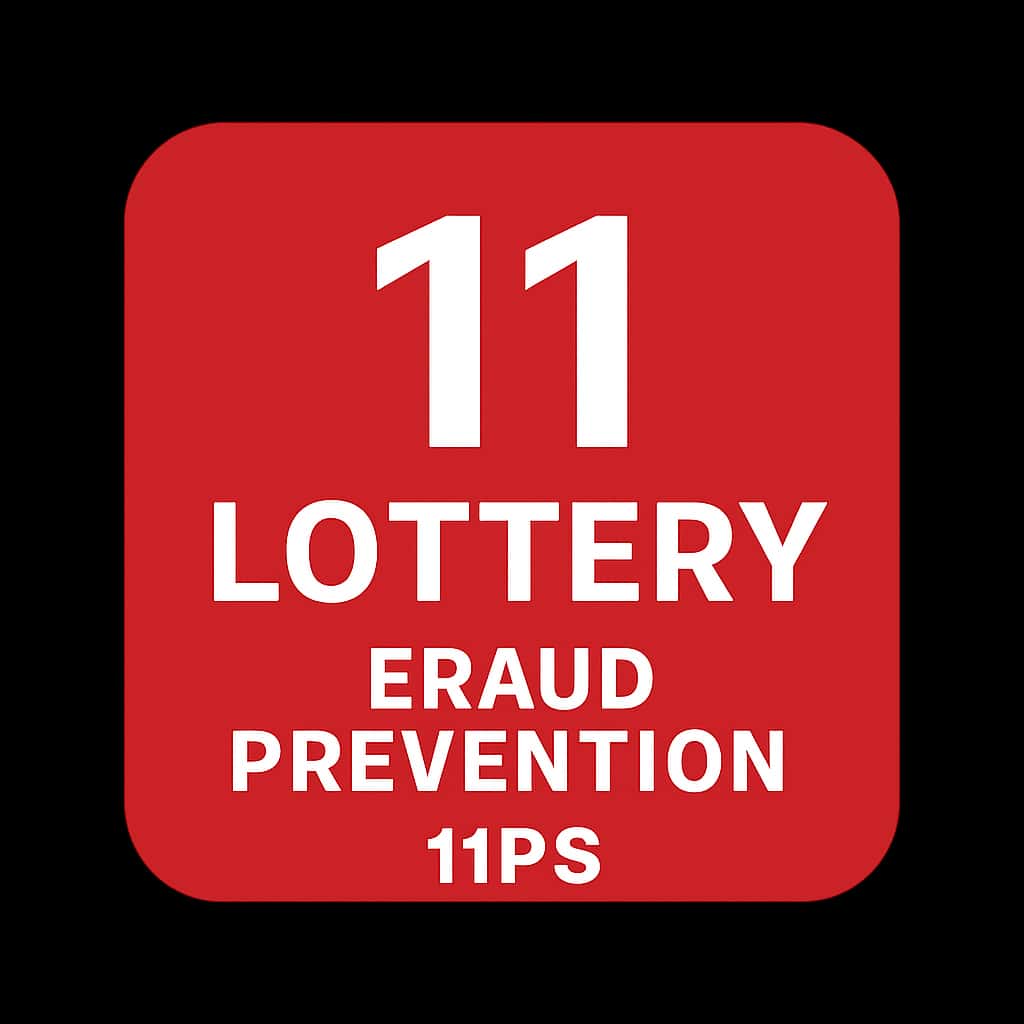 An icon representing resources for preventing fraud in the 11 Lottery.