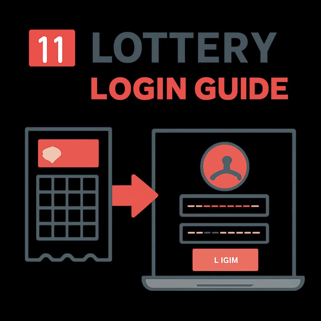 Illustration providing an overview of the 11 Lottery Login process.