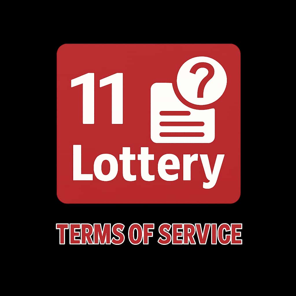 Icon representing the 11 Lottery Terms of Service.