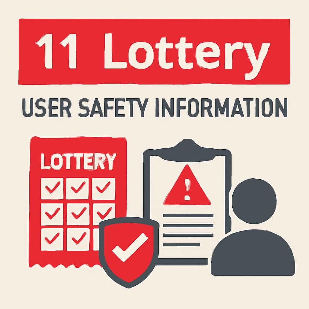 Illustration providing details on 11 Lottery User Safety Information.
