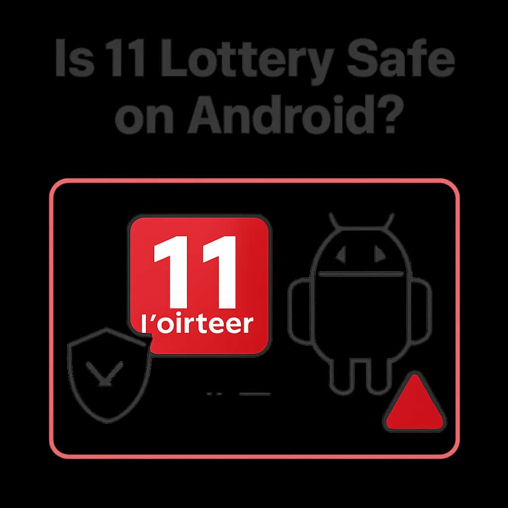 Illustrative diagram on safety protocols for using 11 Lottery on Android.
