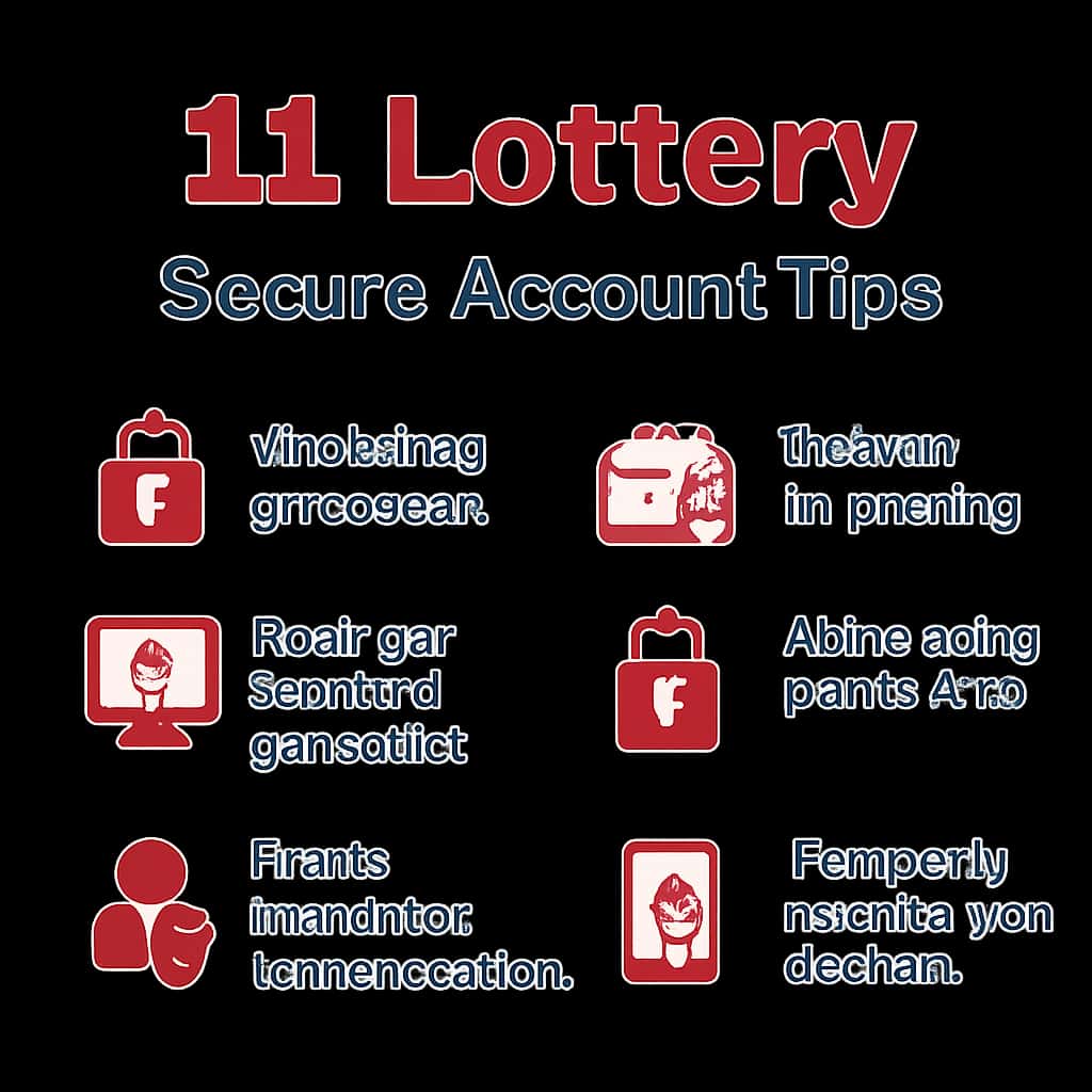 Illustration detailing best practices for securing 11 Lottery accounts.